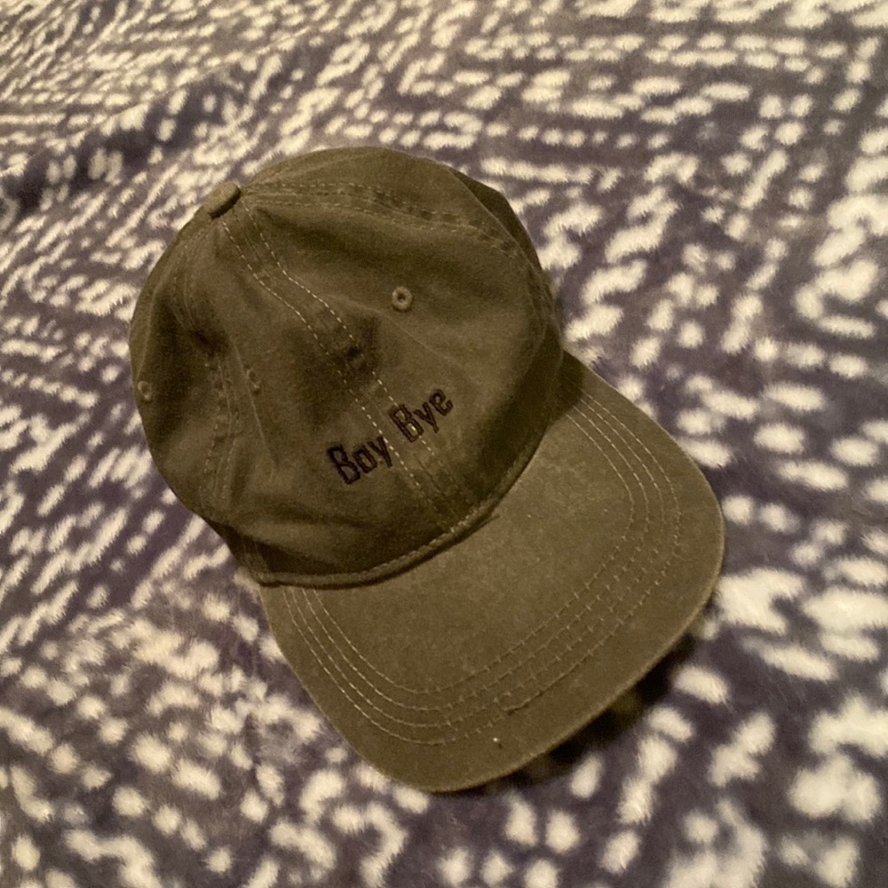 ‘Boy Bye’ dark green hat